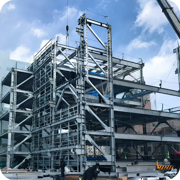 自走式・機械式駐車場鉄骨施工